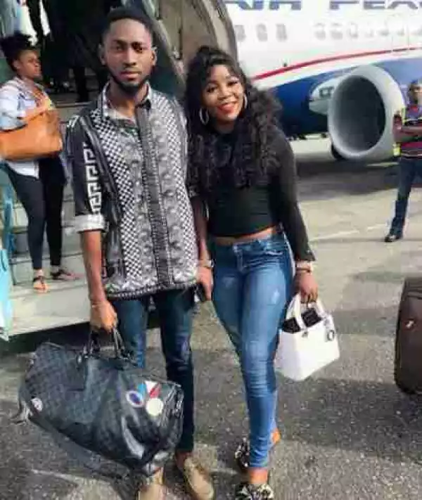 BBNaija: Miracle Spotted With Hot Lady At The Airport